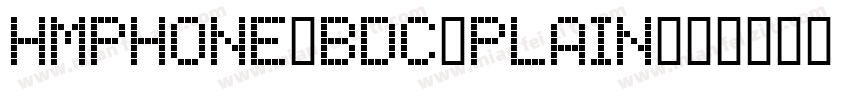 HMPhone BDC Plain字体转换